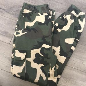 Camo jogger pants